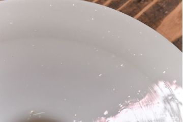 昭和レトロ　ノスタルジックな雰囲気漂う平笠シェードのペンダントライト(電笠、吊り下げ照明、天井照明)(3)