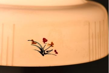 愛らしい小さな花がポイントのシェード(電笠、天井照明)