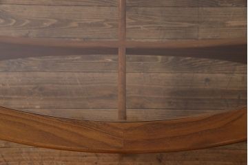 ヴィンテージ家具　G-plan(ジープラン)　北欧ビンテージ　チーク材　ガラストップがおしゃれなコーヒーテーブル(センターテーブル)(2)