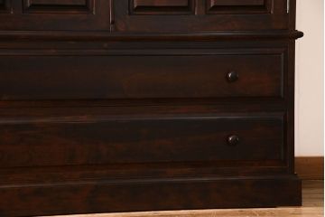 中古　神居民芸　洋室にも馴染みの良い衣装盆付き和タンス(引き出し、箪笥、着物箪笥)