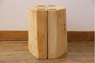 中古　希少品!屋久杉無垢材　一枚板を使った贅沢なローテーブル(座卓)