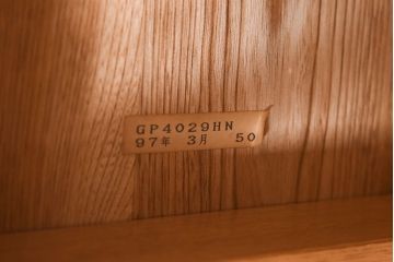 中古　カリモク　HN(ホワイトアッシュ)　無垢材　木の優しい色合いが魅力のオープンラック(飾り棚、ウッドシェルフ)
