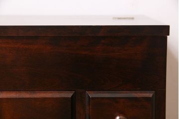 アンティーク雑貨　中古　神居民芸　樺材の味わいが楽しめる針箱(裁縫箱、小引き出し)