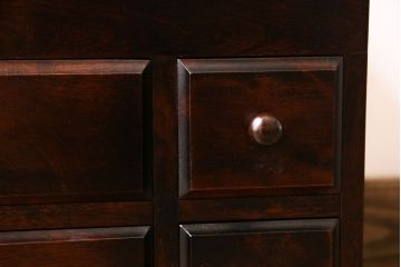 アンティーク雑貨　中古　神居民芸　樺材の味わいが楽しめる針箱(裁縫箱、小引き出し)