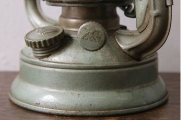 アンティーク雑貨　昭和レトロ　日本製　インダストリアルなオイルランプ(照明、ディスプレイ)