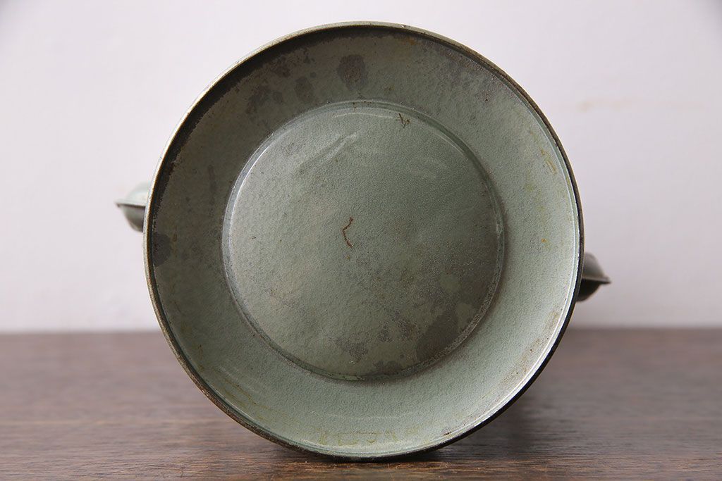 アンティーク雑貨　昭和レトロ　日本製　インダストリアルなオイルランプ(照明、ディスプレイ)