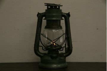 アンティーク雑貨　昭和レトロ　日本製　インダストリアルなオイルランプ(照明、ディスプレイ)