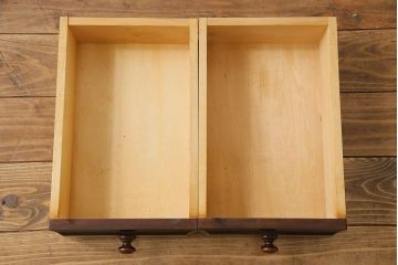 中古　北海道民芸家具　HM135　扉の面取りデザインが美しいサイドボード(定価約38万円)(1)