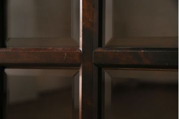 中古　北海道民芸家具　HM135　扉の面取りデザインが美しいサイドボード(定価約38万円)(1)