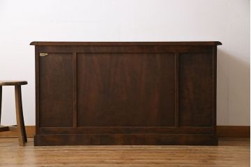 中古　北海道民芸家具　HM135　扉の面取りデザインが美しいサイドボード(定価約38万円)(1)