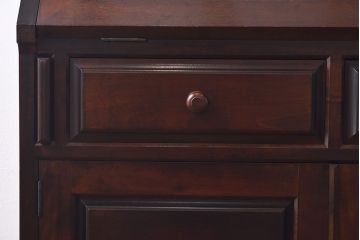 中古　松本民芸家具　ボールフット　#60型ライティングビューロー(簿記机、在宅ワーク、在宅用デスク)