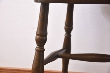 ヴィンテージ家具　【T様ご決済分】イギリスビンテージ　シックな雰囲気のホイールバックチェア(ウィンザーチェア、ダイニングチェア、ウインザーチェア)(2)
