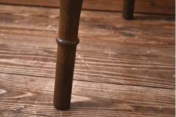 ヴィンテージ家具　【T様ご決済分】イギリスビンテージ　シックな雰囲気のホイールバックチェア(ウィンザーチェア、ダイニングチェア、ウインザーチェア)(2)