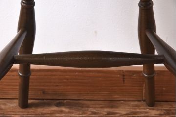 ヴィンテージ家具　【T様ご決済分】イギリスビンテージ　シックな雰囲気のホイールバックチェア(ウィンザーチェア、ダイニングチェア、ウインザーチェア)(2)