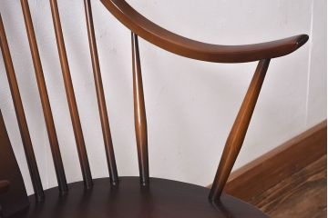 ヴィンテージ家具　【T様ご決済分】ERCOL(アーコール)　イギリスビンテージ　スモーカーズチェア(カウホーンチェア、ダイニングチェア)