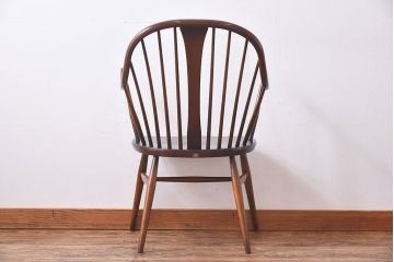 ヴィンテージ家具　【T様ご決済分】ERCOL(アーコール)　イギリスビンテージ　スモーカーズチェア(カウホーンチェア、ダイニングチェア)