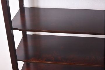 中古　北海道民芸家具　シックな雰囲気漂うHM156四方棚(飾り棚)(定価約30万円)(1)