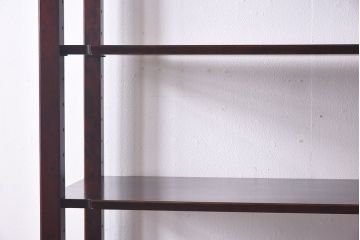 中古　北海道民芸家具　シックな雰囲気漂うHM156四方棚(飾り棚)(定価約30万円)(1)