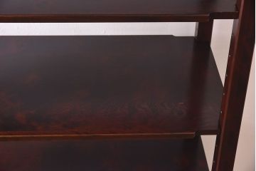 中古　北海道民芸家具　シックな雰囲気漂うHM156四方棚(飾り棚)(定価約30万円)(1)