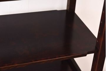 中古　北海道民芸家具　シックな雰囲気漂うHM156四方棚(飾り棚)(定価約30万円)(1)