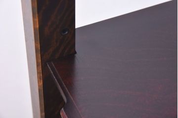 中古　北海道民芸家具　シックな雰囲気漂うHM156四方棚(飾り棚)(定価約30万円)(1)