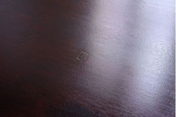 中古　北海道民芸家具　シックな雰囲気漂うHM156四方棚(飾り棚)(定価約30万円)(1)