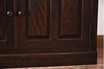 中古　北海道民芸家具　シックな雰囲気漂うHM156四方棚(飾り棚)(定価約30万円)(1)