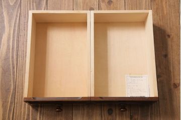 中古　北海道民芸家具　シンプルなデザインが魅力的なサイドチェスト(引き出し、キャビネット)