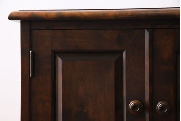 中古　北海道民芸家具　シンプルなデザインが魅力的なサイドチェスト(引き出し、キャビネット)