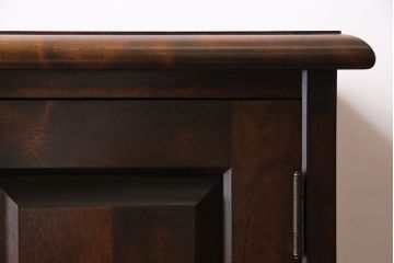 中古　北海道民芸家具　シンプルなデザインが魅力的なサイドチェスト(引き出し、キャビネット)