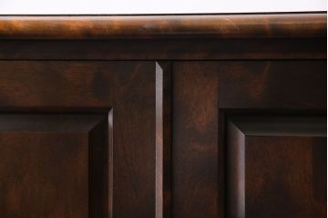 中古　北海道民芸家具　シンプルなデザインが魅力的なサイドチェスト(引き出し、キャビネット)