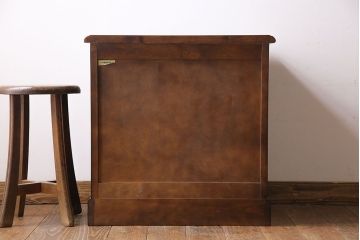 中古　北海道民芸家具　シンプルなデザインが魅力的なサイドチェスト(引き出し、キャビネット)