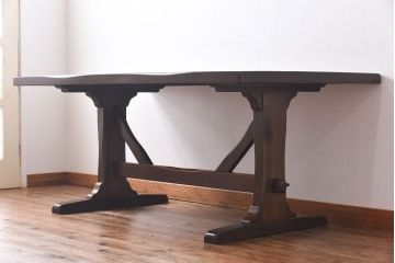 【K様ご成約済み】中古　柏木工(KASHIWA)　WILDERNESS(ウィルダネス)　ナラ材　KT14H　ダイニングテーブル(定価約23万8千円)