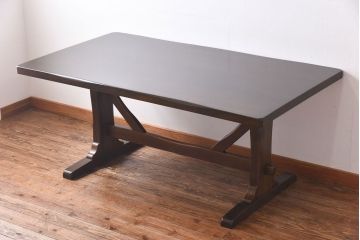 【K様ご成約済み】中古　柏木工(KASHIWA)　WILDERNESS(ウィルダネス)　ナラ材　KT14H　ダイニングテーブル(定価約23万8千円)