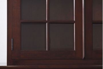 中古　美品　松本民芸家具　シックなA型食器棚(収納棚、戸棚)(定価47万円)(2)