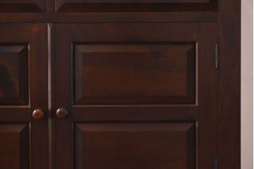 中古　美品　松本民芸家具　シックなA型食器棚(収納棚、戸棚)(定価47万円)(2)