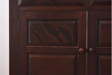 中古　美品　松本民芸家具　シックなA型食器棚(収納棚、戸棚)(定価47万円)(2)