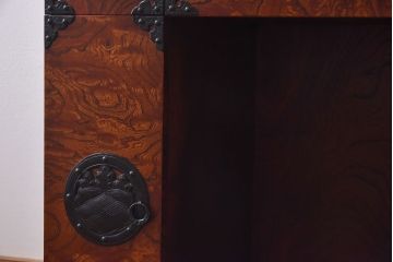 中古 伝統民芸家具 岩谷堂箪笥　スツール付きドレッサー(鏡台、ドレッシングチェスト)