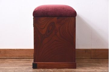 中古 伝統民芸家具 岩谷堂箪笥　スツール付きドレッサー(鏡台、ドレッシングチェスト)