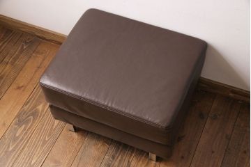 中古　日本フクラ(HUKLA)　N860　シンプルモダンなスツール(オットマンチェア、椅子)(1)