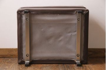 中古　日本フクラ(HUKLA)　N860　シンプルモダンなスツール(オットマンチェア、椅子)(1)