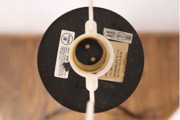イギリスビンテージ　細かなプリーツが上品さ漂うフロアスタンド(スタンドライト、ランプ)