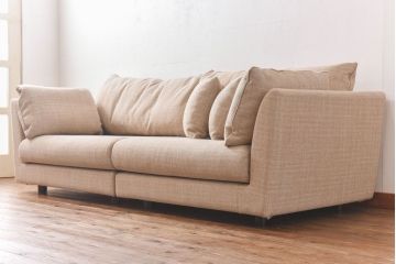 展示美品　arflex(アルフレックス)　A・SOFA 10　クッション付き　4人掛けアームソファ(定価約70万円)