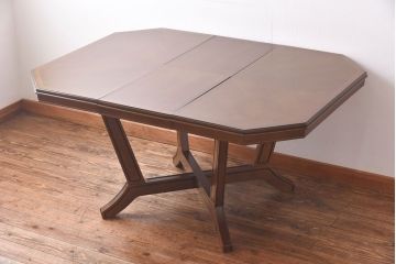 中古　展示美品　maruni(マルニ)　地中海ロイヤルシリーズ　 パーティテーブル(エクステンションテーブル、カフェテーブル)(定価約35万円)