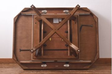 中古　展示美品　maruni(マルニ)　地中海ロイヤルシリーズ　 パーティテーブル(エクステンションテーブル、カフェテーブル)(定価約35万円)