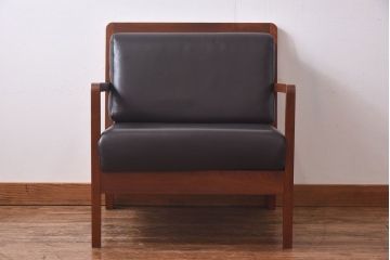 中古　日本フクラ(HUKLA)　ARIA(アリア)　1Pソファ(アームソファ、チェア)(定価約18万円)