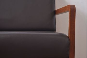 中古　日本フクラ(HUKLA)　ARIA(アリア)　1Pソファ(アームソファ、チェア)(定価約18万円)