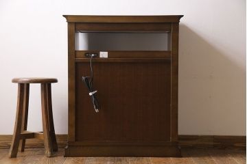 中古　極美品　maruni(マルニ)　地中海ロイヤルシリーズ　TEL・FAX台68(電話台・サイドチェスト)(定価約12万円)