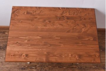 ラフジュ工房オリジナル　ヒノキ材　リフティングテーブル(サイドテーブル、センターテーブル、作業台)(1)