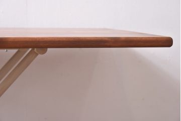 ラフジュ工房オリジナル　ヒノキ材　リフティングテーブル(サイドテーブル、センターテーブル、作業台)(2)